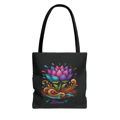 Lotus Flower "Bloom" Inspirational Tote Bag