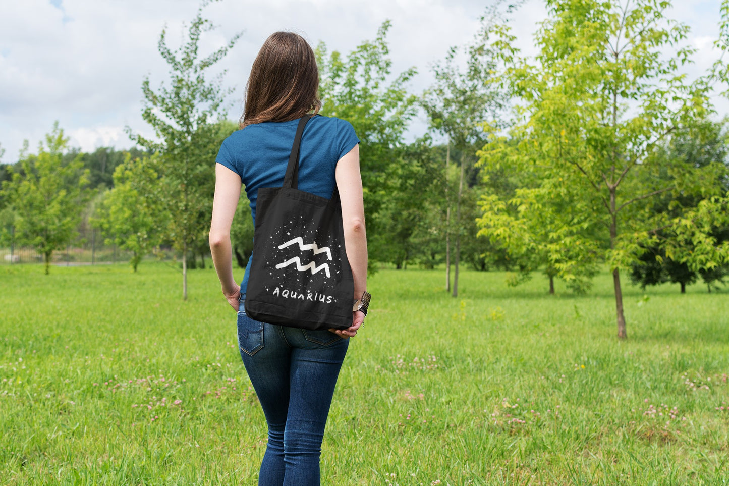 Aquarius Tote Bag:    The Quirky Genius's Go-To