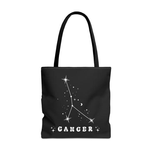 "Cancer Constellation" Zodiac tote Bag