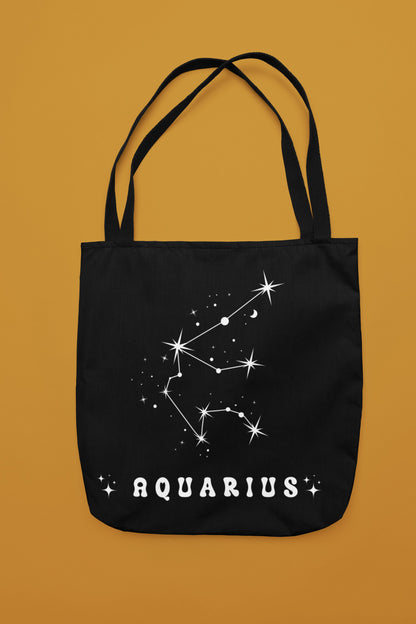 " Aquarius Constellation" Zodiac/ Astrology Tote Bag