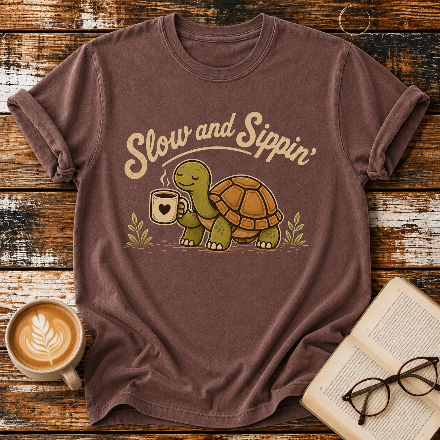Slow and Sippin' Vintage T-Shirt | Coffee Lover Tee | Slow Living Shir