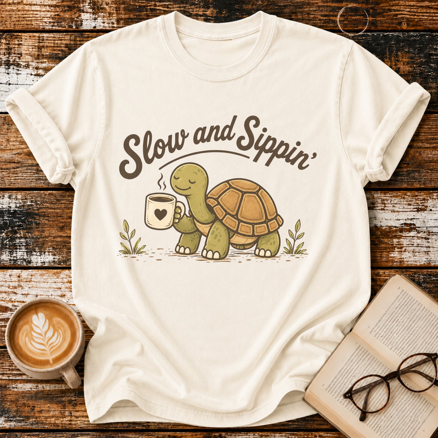 Slow and Sippin' Vintage T-Shirt | Coffee Lover Tee | Slow Living Shir