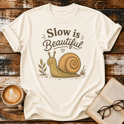 Slow Is Beautiful Vintage T-Shirt | Slow Living Tee | Cozy Nature Shirt