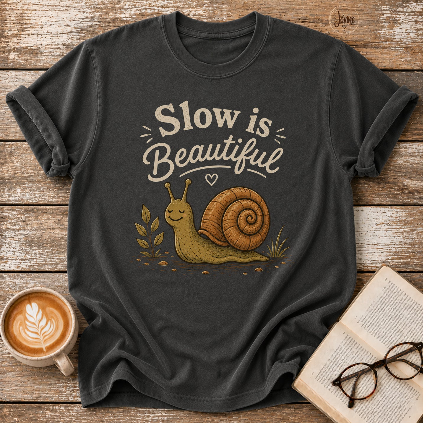 Slow Is Beautiful Vintage T-Shirt | Slow Living Tee | Cozy Nature Shirt