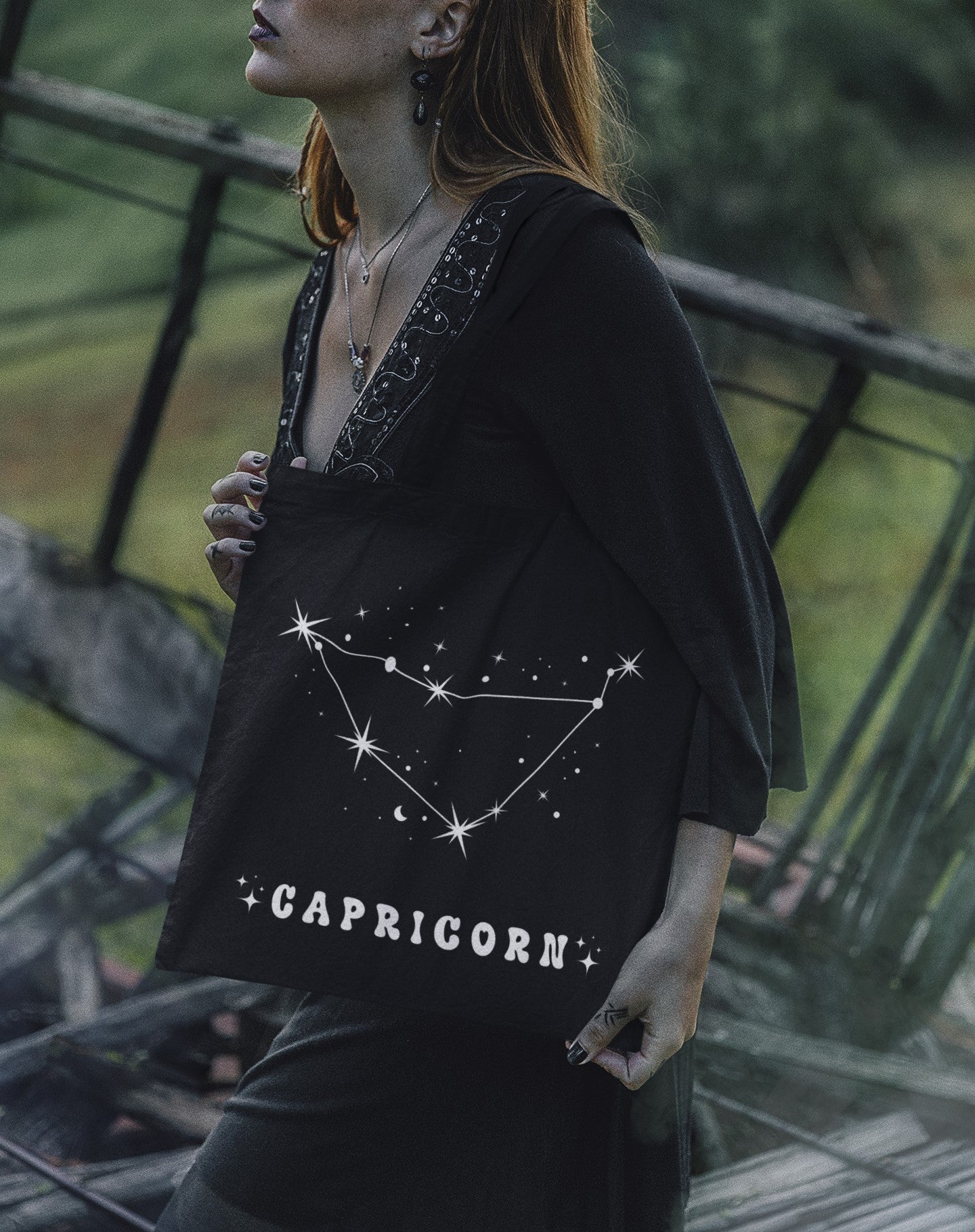 " Capricorn Constellation" Zodiac/ Astrology Tote Bag