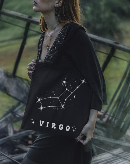 " Virgo Constellation" Zodiac/ Astrology Tote Bag