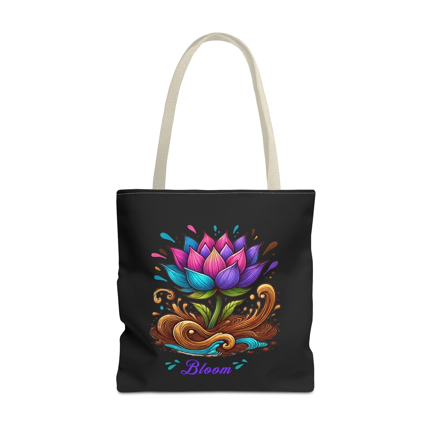 Lotus Flower "Bloom" Inspirational Tote Bag