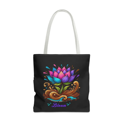 Lotus Flower "Bloom" Inspirational Tote Bag