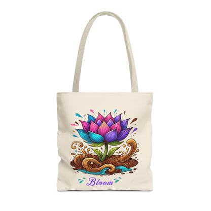 Lotus Flower "Bloom" Inspirational Tote Bag