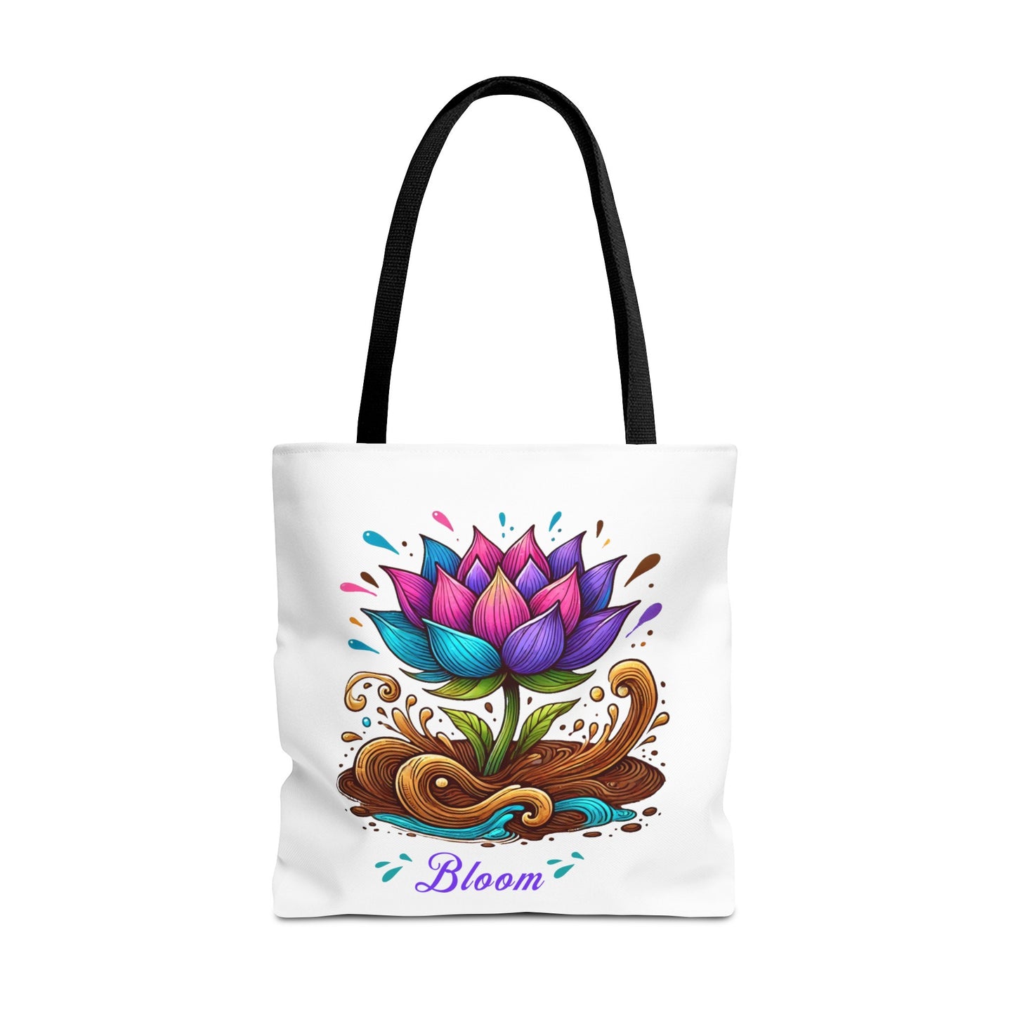 Lotus Flower "Bloom" Inspirational Tote Bag