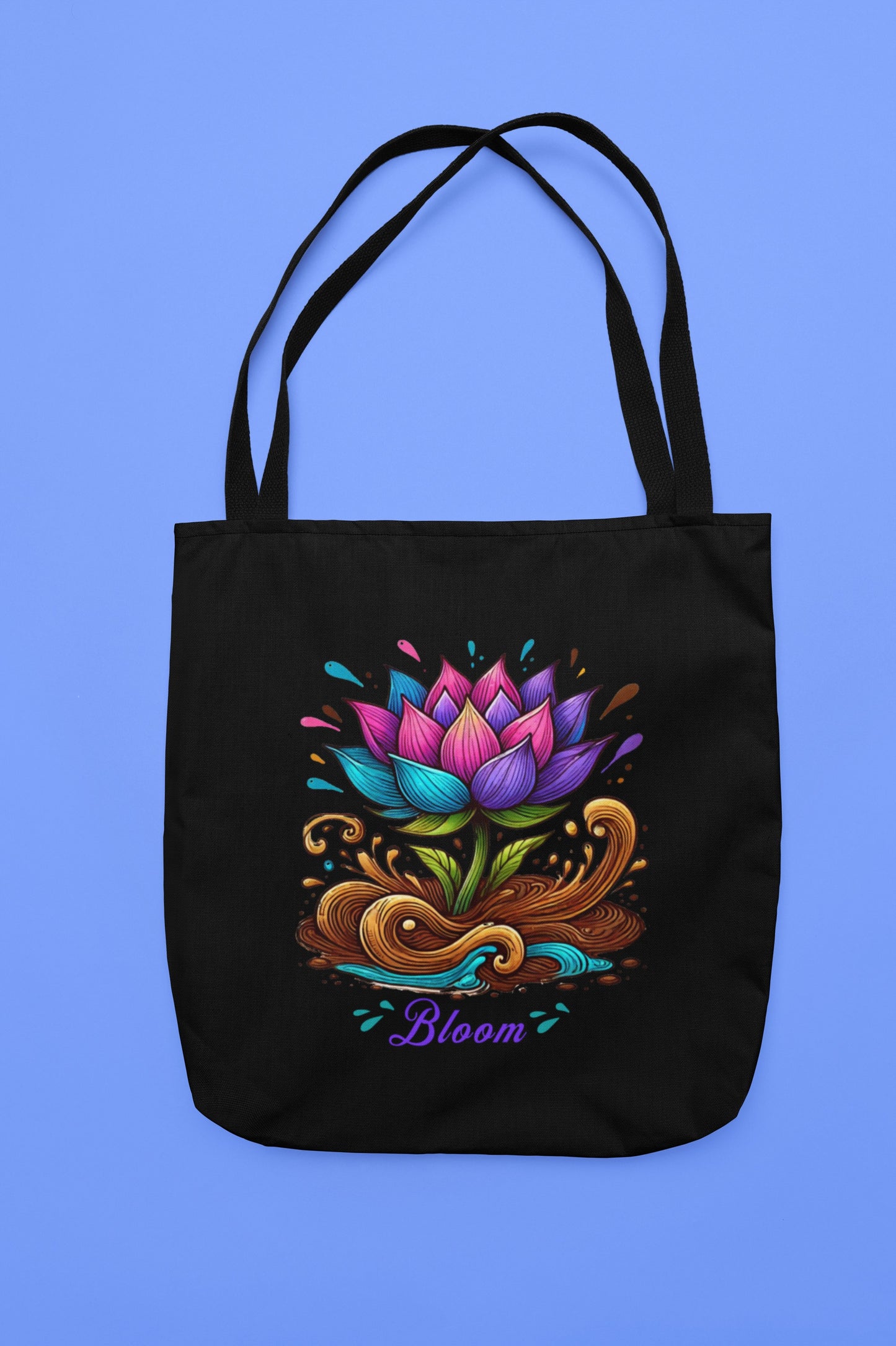 Lotus Flower "Bloom" Inspirational Tote Bag